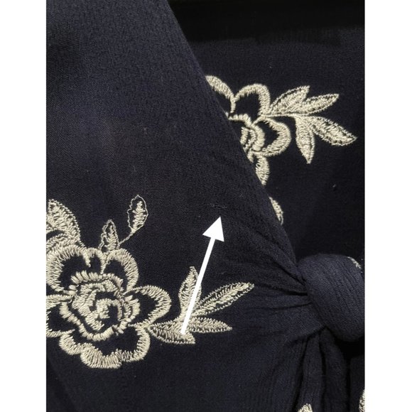 SAGE AND SADIE Scarlett Navy Blue Mini Dress - Picture 9 of 10